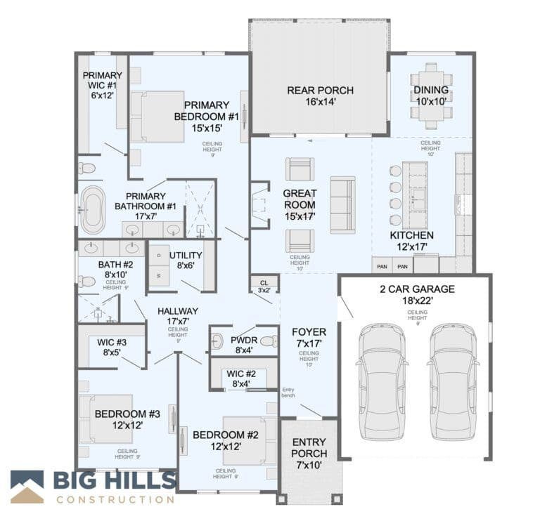 319 Avery Trail Dr. Big Hills Construction Custom Home Builder in Asheville, North Carolina